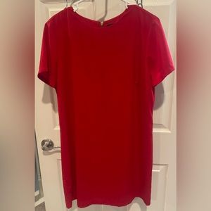 Red shirt mini dress. Lulu’s size large.